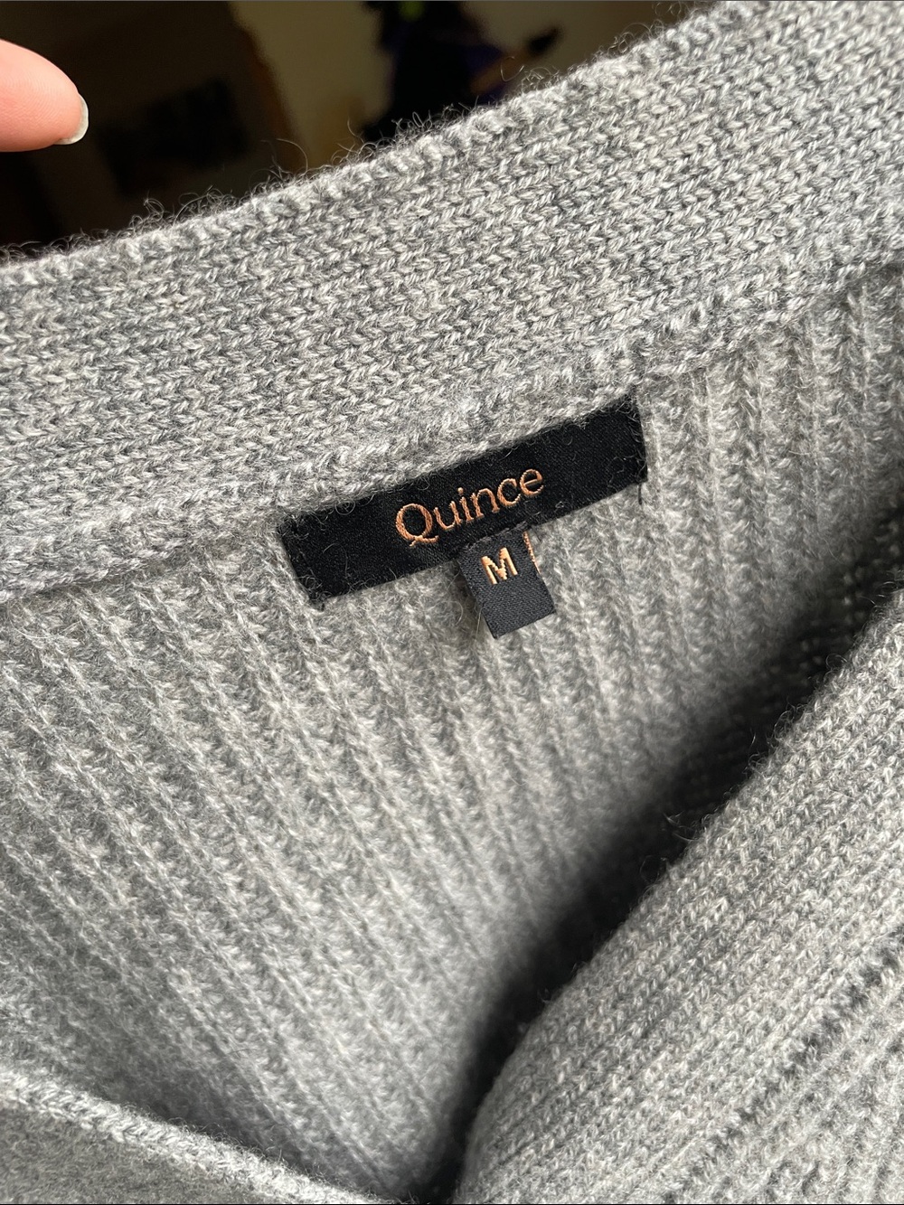 Quince Mongolian Cashmere Oversized Boyfriend Cardigan Sweater - Picture 10 of 14